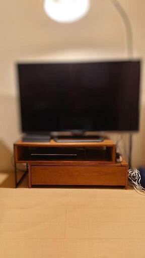 テレビ台　ウォルナット✕アイアン
