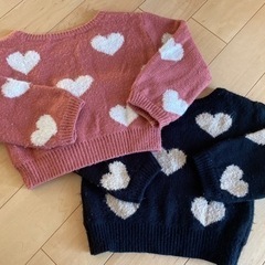 INGNI first ハートのニット　100cm 2枚セット　まとめ売りの画像