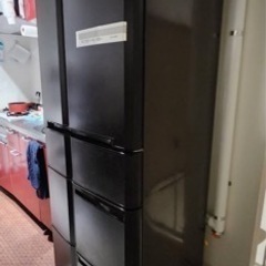 取引中　６日限定　三菱　冷蔵庫　456L  2008年製　茶色　大型冷蔵庫　動作確認済みの画像