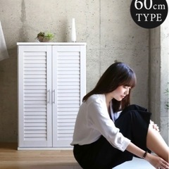 下駄箱 シューズボックス シューズラック 幅60cm 北欧の画像