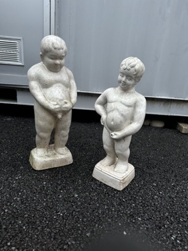 小便小僧　2体　ビンテージ　兄弟のようで可愛い