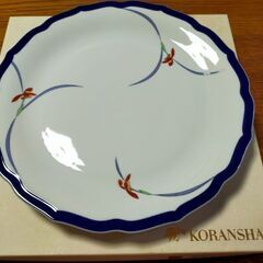 【新品未使用】香蘭社　大皿　オーキッドレース　有田焼