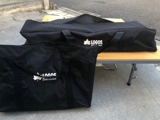 値下げ‼︎‼︎ ロゴスの焼き台とテーブルセット‼︎  テントセットでおまけ付 B98164178