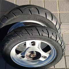 AF18ディオ Dio白ホイール前後セットの画像