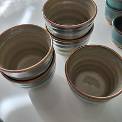 湯呑み、おちょこ、急須、お茶菓子入れの画像