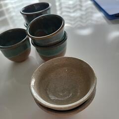 湯呑み、おちょこ、急須、お茶菓子入れの画像