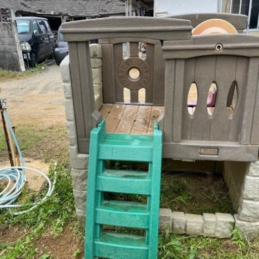 大型遊具滑り台と砂遊びセット