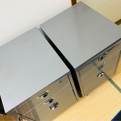 スチール3段ワゴン　2個の画像