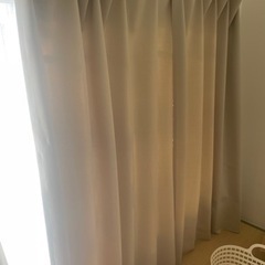1級カーテン（クリームベージュ）レースカーテン付①