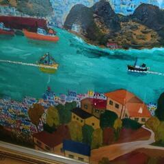油絵　油画　尾道　尾道水道の画像