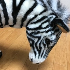 リアル アニマル  大型  シマウマ ぬいぐるみの画像