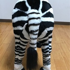 リアル アニマル  大型  シマウマ ぬいぐるみの画像