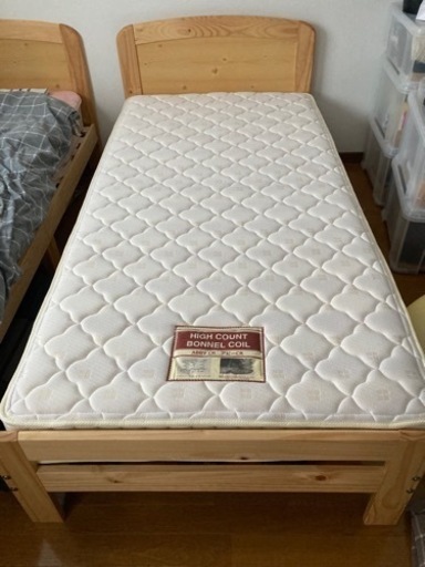 ニトリ　すのこシングルベッド&マットレス