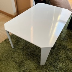 ニトリ 折りたたみローテーブル ホワイト 