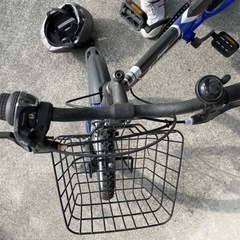 お話中)子供自転車　20インチ　6段ギア付き　ヘルメットおまけの画像