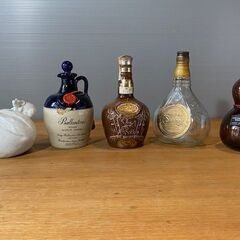 引き渡し者決定！アンティーク　洋酒の空き瓶の画像