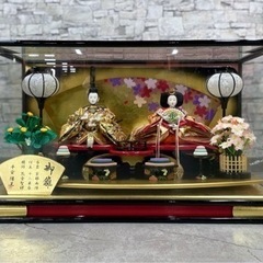 美品 【平安陽晃】雛人形 ひな人形 ガラスケース 飾り 雛祭り ...