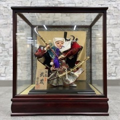 白鳳 武蔵 五月人形 ガラスケース 飾り 日本人形 kth4