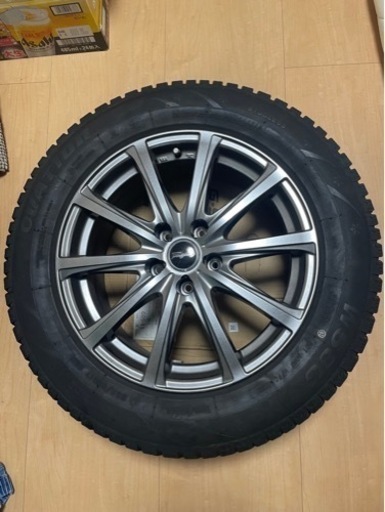 スタッドレス４本 225/60R17 EuroSpeed 17*7J+38 PCD114.3 Ovation W586 取付サービスします。