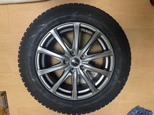 スタッドレス４本 225/60R17 EuroSpeed 17*7J+38 PCD114.3 Ovation W586 取付サービスし