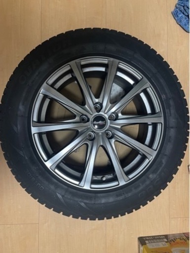 スタッドレス４本 225/60R17 EuroSpeed 17*7J+38 PCD114.3 Ovation W586 取付サービスし