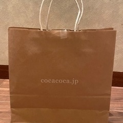 cocaコカ 茶ショップ紙袋 ショッパー