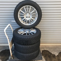 No.36スタッドレス185/65/15 4H PCD100 アルミ付4本セット