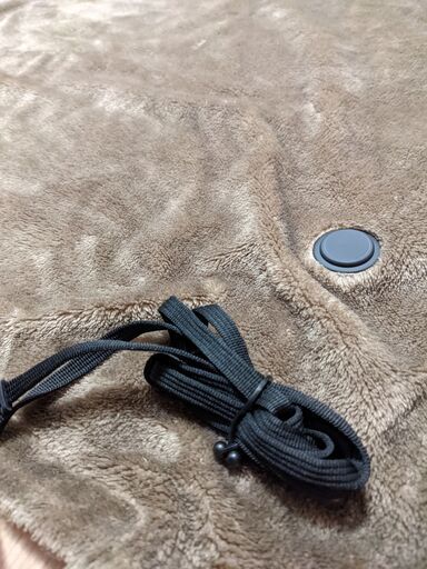 無印良品　洗えるUSBブランケット　ライトブラウン