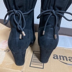 ショートブーツ　レディース　靴　黒　RANDAの画像
