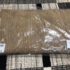 【未使用】ワンピース カシミア混ケーブル編みフードワンピースの画像