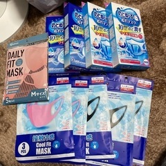 のどぬーるぬれマスク＆接触冷感マスクセット　おまけあり