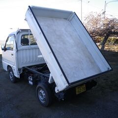 ［完売］軽トラダンプ（サンバー）　エアコン付き　４WD　車検2024.2　45,700kmの画像