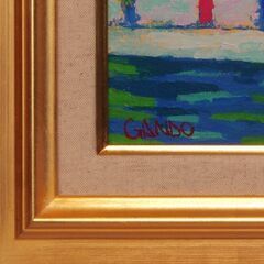 絵画がんどうあつし過去の実験作品90年代風景（セーヌの岸辺）F3