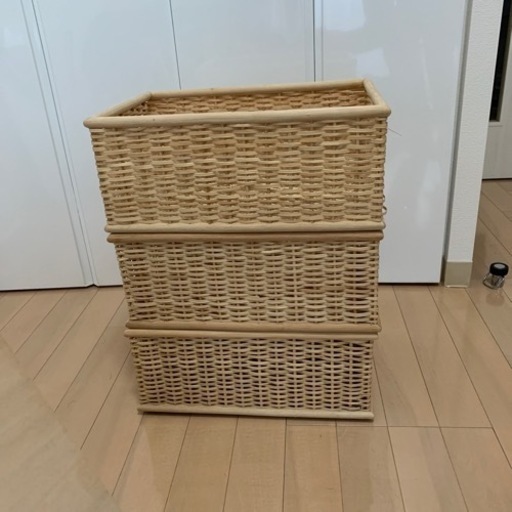 無印良品 バスケットx3個を1000円でお譲りします