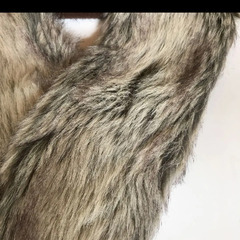 毛皮のマフラーの画像