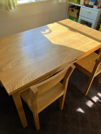 【取引者決定】unico ダイニングテーブル（イス&ベンチ付き）