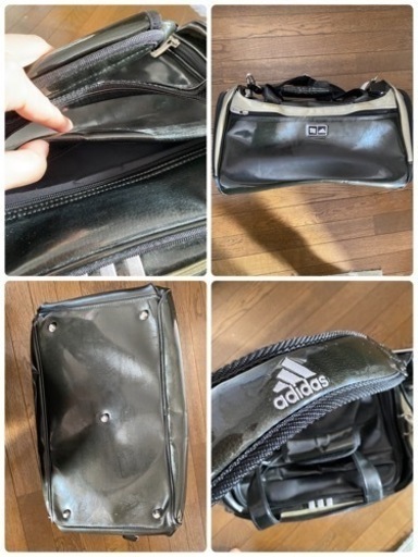 完全受注製品　レア　adidas 2WAYショルダーつきボストンバッグ　シューズ収納つき