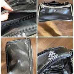 完全受注製品　レア　adidas 2WAYショルダーつきボストンバッグ　シューズ収納つきの画像