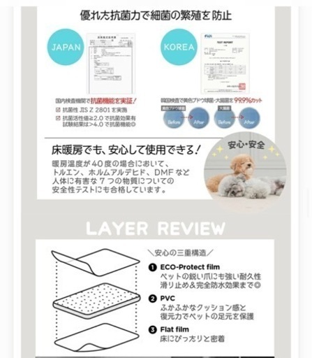 【sold】お買い得！♡ペットマット　クッションマット　大判　140×180