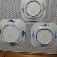 伊万里焼　四角大皿　大中小　3枚　古美術　骨董品の画像