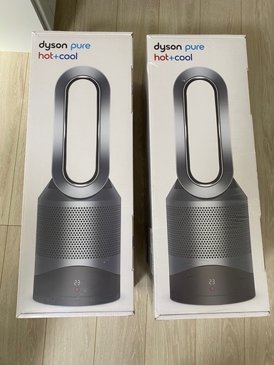 【新品\u0026未使用】ダイソン 空気清浄機能付 Dyson Pure Hot + Cool ファンヒーター 扇風機 HP00ISN アイアン/シルバー