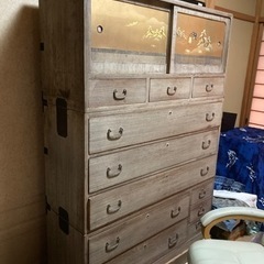桐タンス　三段重ね（近いうちに処分予定）
