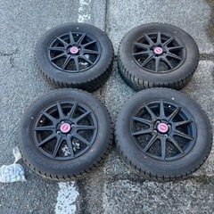 スタッドレスタイヤ ホイール 4本セット 195/65R15 カ...