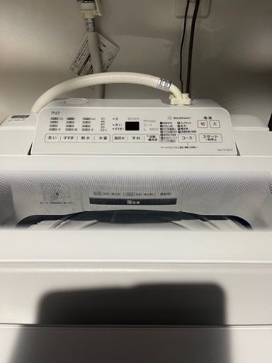 Panasonic2019年製 パナソニック 全自動洗濯機 NA-FA70H7 7kg ホワイト