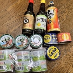 決定◎サバ缶、イワシ缶、醤油、ぽん酢、めんつゆセット　玄米・十六...