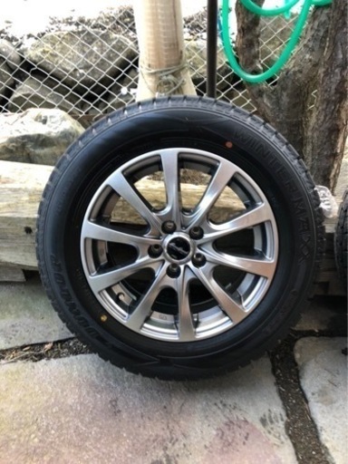 ダンロップ スタッドレスタイヤ 195/65R15 91Q   4本 ホイール付