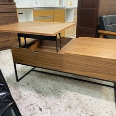 【愛品館 江戸川店】LOWYA（ロウヤ） リフトアップテーブル ID:158-012278-007の画像