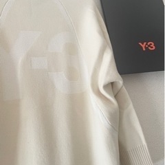 完売品ビッグロゴ【新品未使用袋付き】Y-3 adidas ニットカーディガン　ホワイトの画像