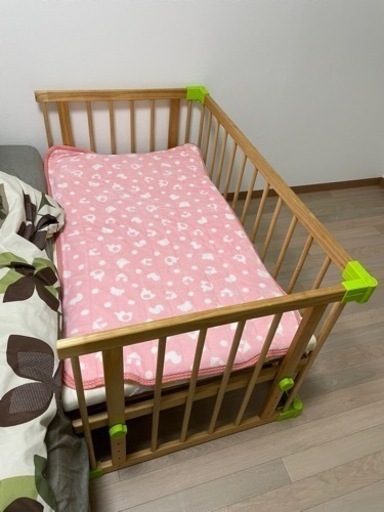 【添い寝ベッドにも★2way】babubu ベビーベッド(レギュラーサイズ)