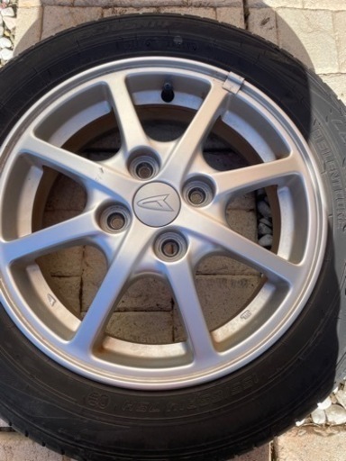 取引中　夏タイヤ　ダイハツ純正アルミホイール付き　155/65R14